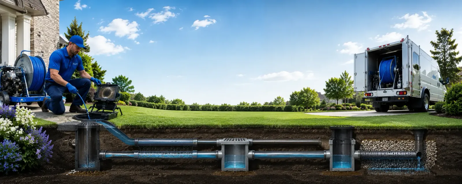 Outdoor drain cleaning information for Crestwood, KY